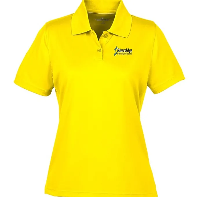 Vansport Omega Solid Mesh Tech Polo - Ladies' - Embroidered
