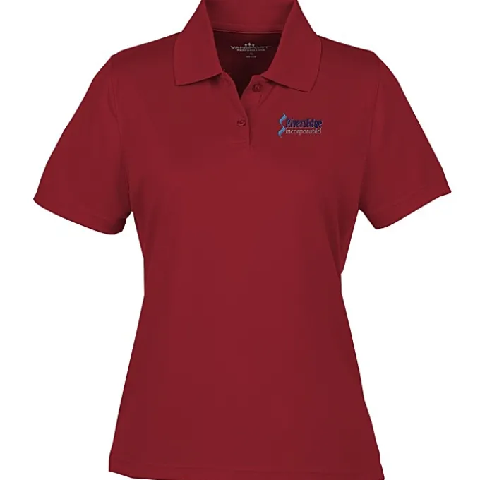 Vansport Omega Solid Mesh Tech Polo - Ladies' - Embroidered
