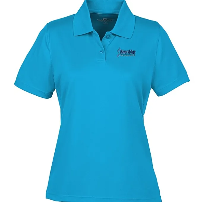 Vansport Omega Solid Mesh Tech Polo - Ladies' - Embroidered