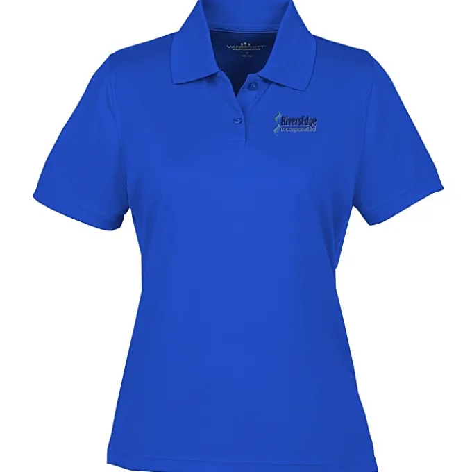 Vansport Omega Solid Mesh Tech Polo - Ladies' - Embroidered