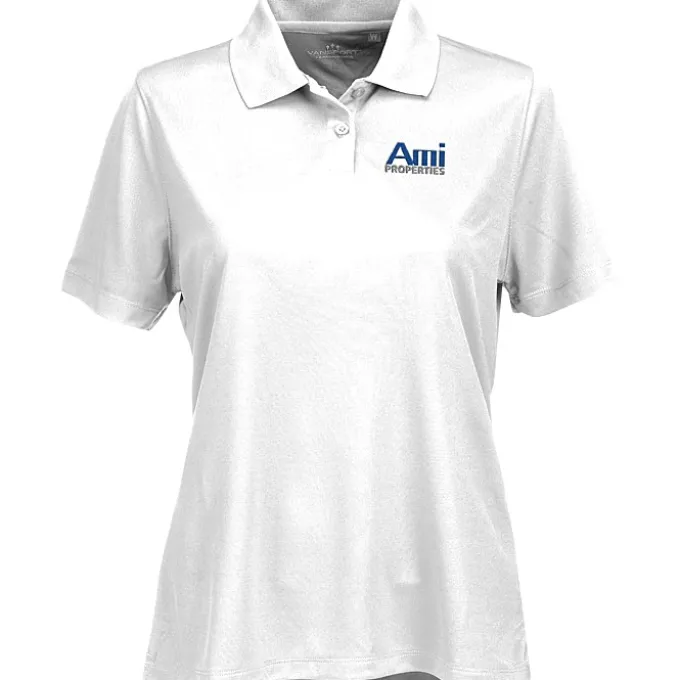 Vansport Omega Solid Mesh Tech Polo - Ladies' - Embroidered - 24 hr