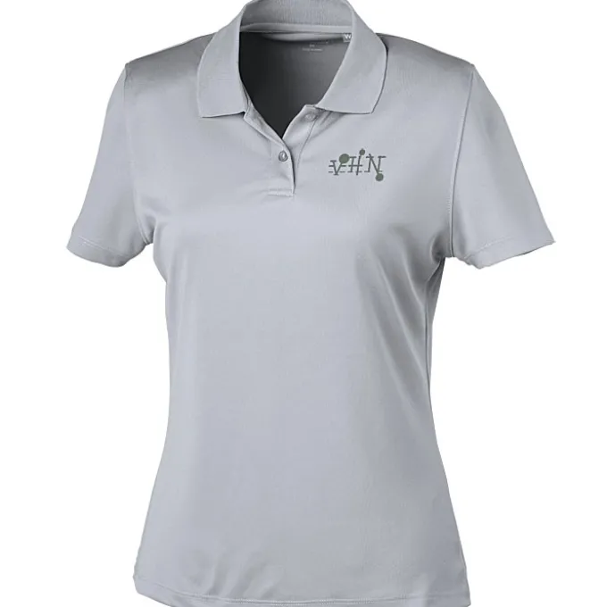 Vansport Omega Solid Mesh Tech Polo - Ladies' - Laser Etched