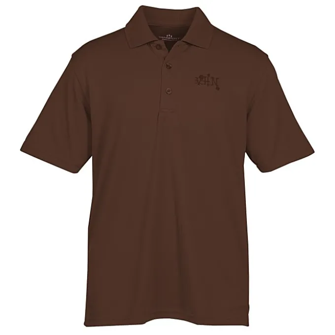 Vansport Omega Solid Mesh Tech Polo - Men's - Laser Etched