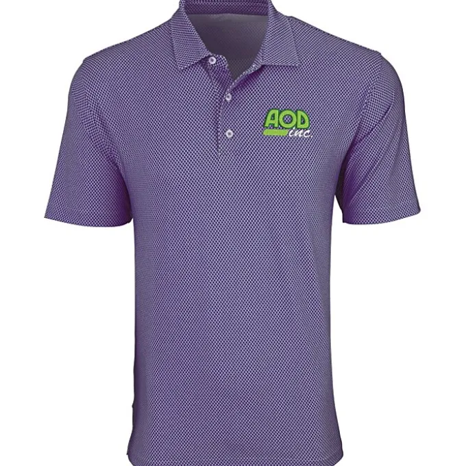 Vansport Pro Eagle Diamond Print Polo - Men's