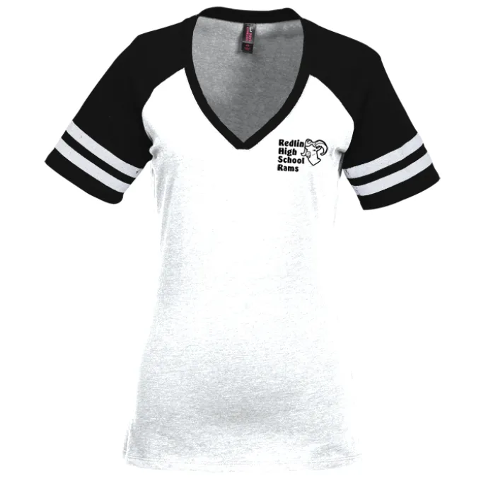 Varsity V-Neck T-Shirt - Ladies'