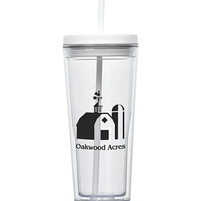 Vast Acrylic Tumbler with Straw - 21 oz