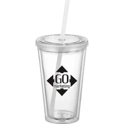 Victory Tumbler with Mood Straw - 16 oz.