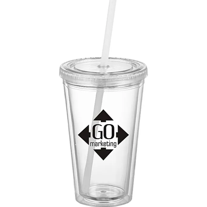 Victory Tumbler with Mood Straw - 16 oz.