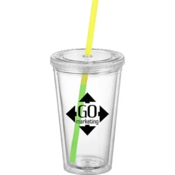 Victory Tumbler with Mood Straw - 16 oz.