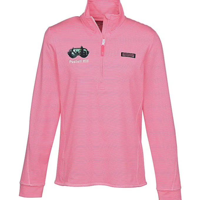 Vineyard Vines Microstripe Sankaty 1/2-Zip Pullover - Ladies'