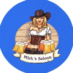Vinyl Coaster - 4 inches Circle - Full Color