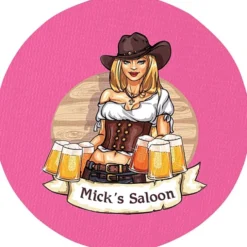 Vinyl Coaster - 4 inches Circle - Full Color