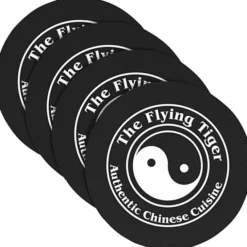 Vinyl Coasters - Set of Four - 4 inches Circle