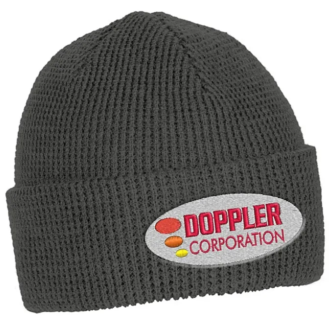Waffle Knit Cuff Beanie