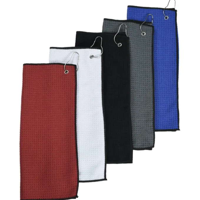 Waffle Knit Golf Towel - 15 inches x 18 inches