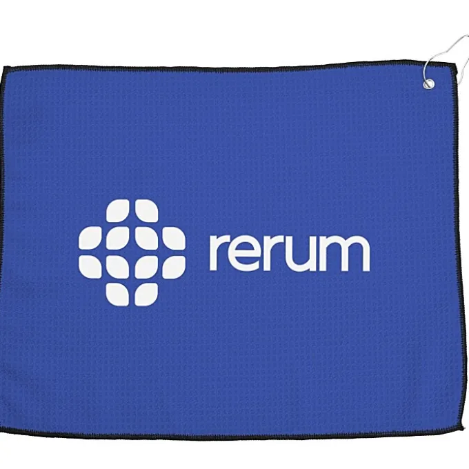 Waffle Knit Golf Towel - 15 inches x 18 inches - 24 hr