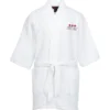 Waffle Weave Thigh Length Robe - White