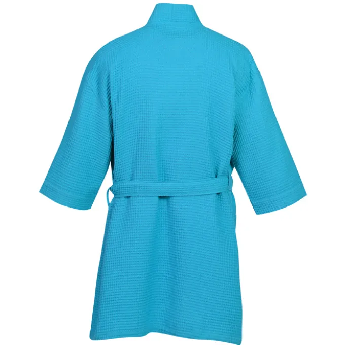 Waffle Weave Thigh Length Robe - Colors
