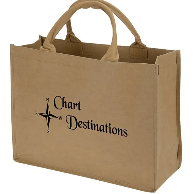 Washable Kraft Paper Fabric Tote - 12 inches x 16 inches