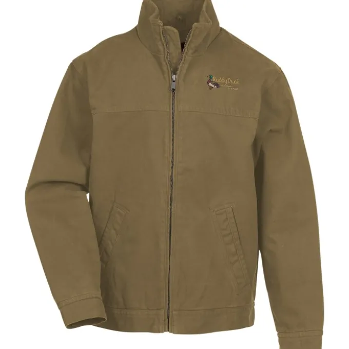 Washed Cotton Duck Flannel Lined Jacket