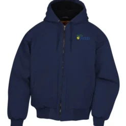 Washed Cotton Duck Insulated Hooded Jacket