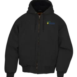 Washed Cotton Duck Insulated Hooded Jacket