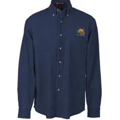 Washed Denim Long Sleeve Shirt - Men's