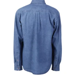 Washed Denim Long Sleeve Shirt - Men's