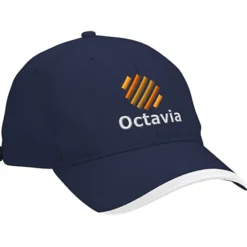 Wave Sandwich Cap with Face Mask Buttons