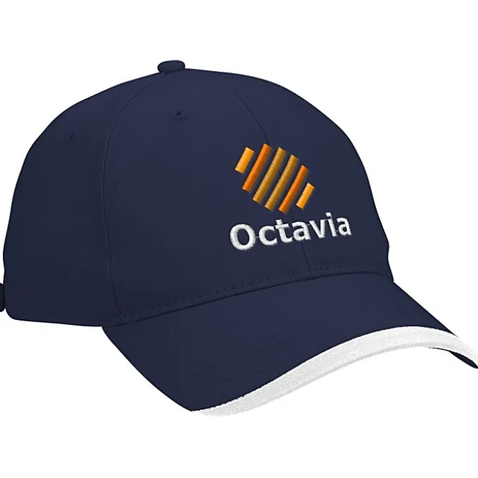Wave Sandwich Cap with Face Mask Buttons