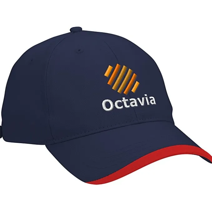 Wave Sandwich Cap with Face Mask Buttons
