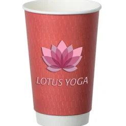 Waves Full Color Insulated Paper Cup - 16 oz.
