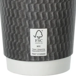 Waves Full Color Insulated Paper Cup with Lid - 16 oz.