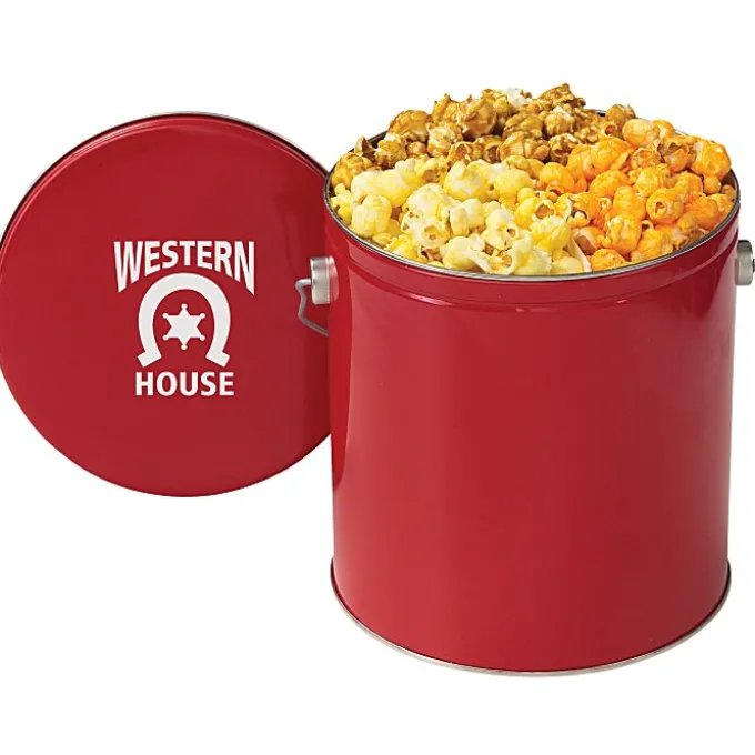 3-Way Popcorn Tin - Solid - 1 Gallon