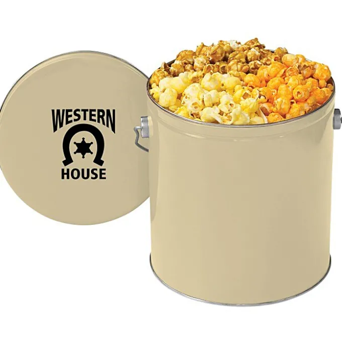 3-Way Popcorn Tin - Solid - 1 Gallon