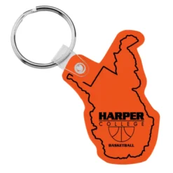 West Virginia Soft Keychain - Translucent
