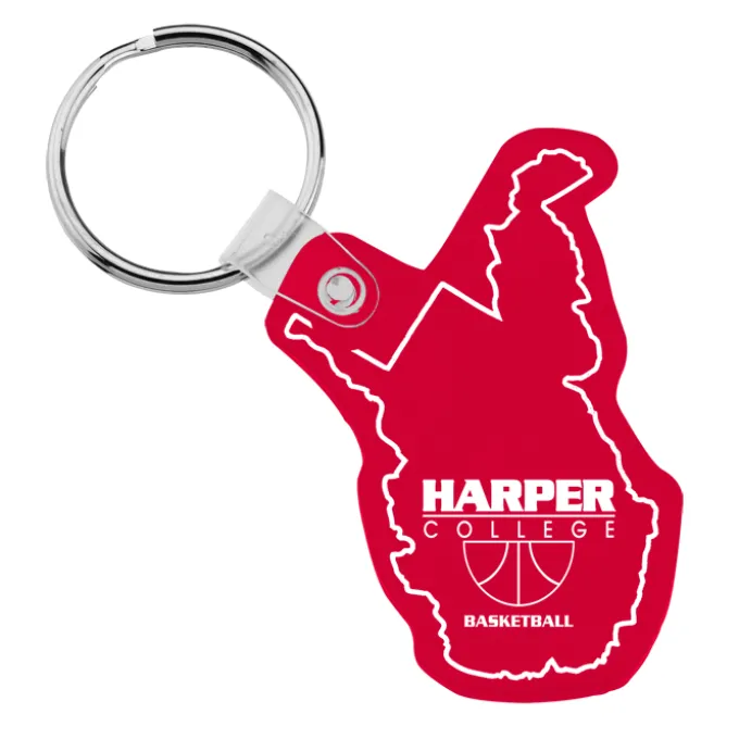 West Virginia Soft Keychain - Translucent