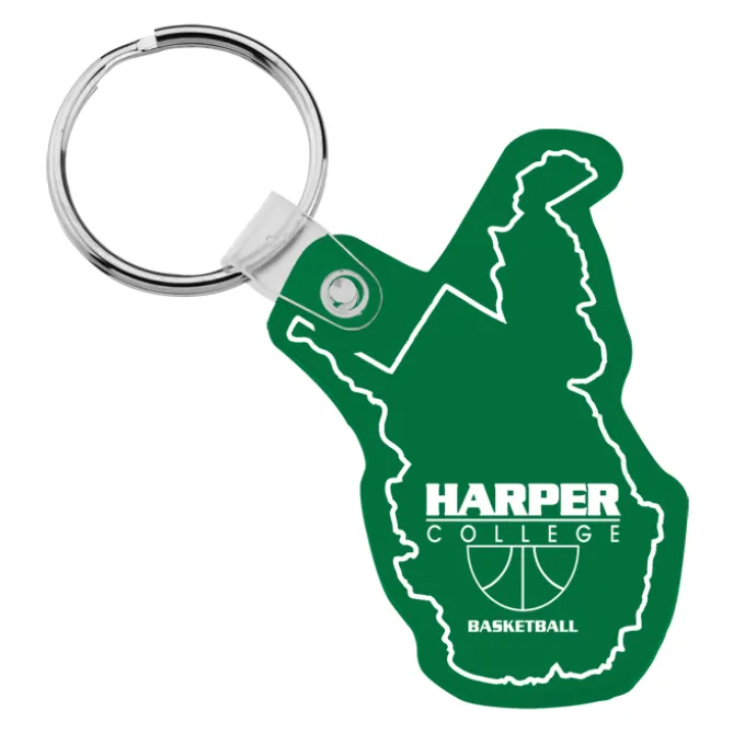 West Virginia Soft Keychain - Translucent