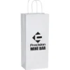 White Kraft Shopping Bag - 13 inches x 5 1/2 inches
