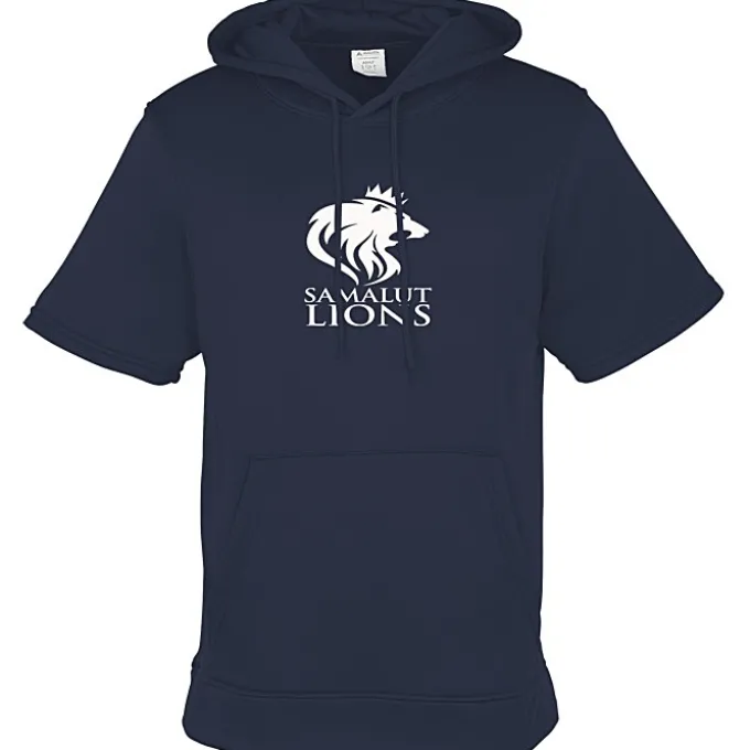 Wicking Fleece Short Sleeve Hoodie