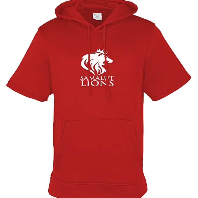 Wicking Fleece Short Sleeve Hoodie