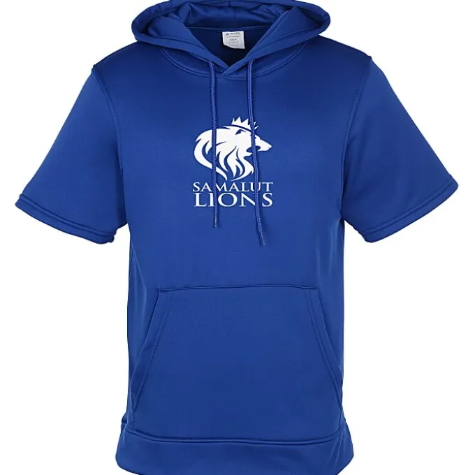 Wicking Fleece Short Sleeve Hoodie