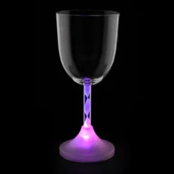 Wine Glass with Light-Up Spiral Stem - 10 oz.
