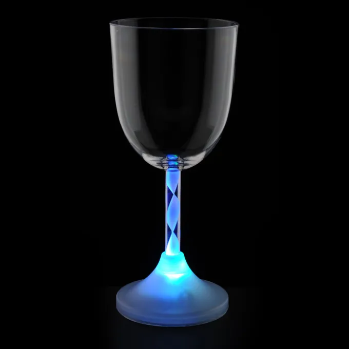 Wine Glass with Light-Up Spiral Stem - 10 oz. - 24 hr