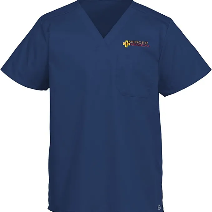 Wink Mechanical Stretch Chest Pocket V-Neck Top - Men's