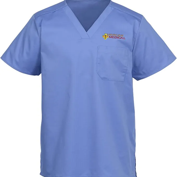 Wink Mechanical Stretch Chest Pocket V-Neck Top - Men's