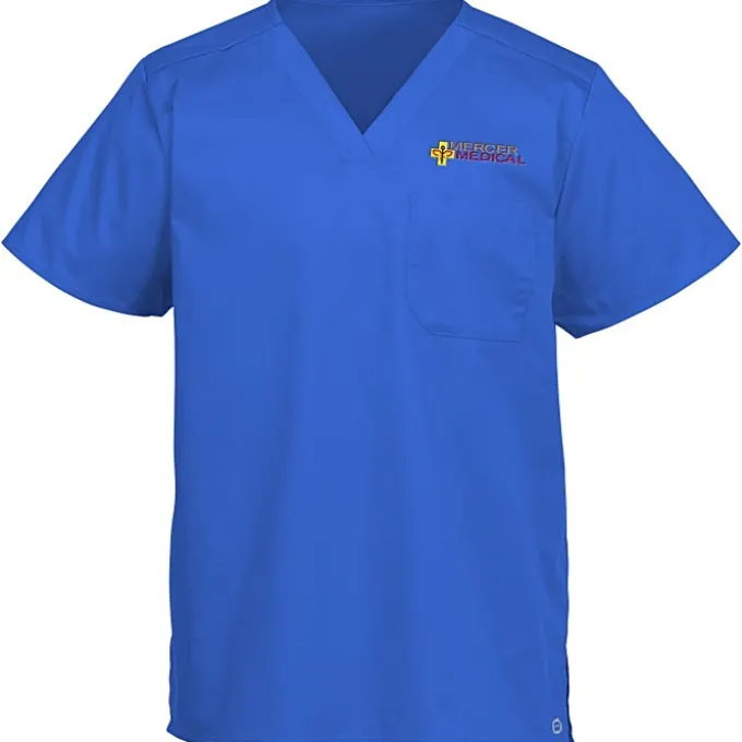 Wink Mechanical Stretch Chest Pocket V-Neck Top - Men's