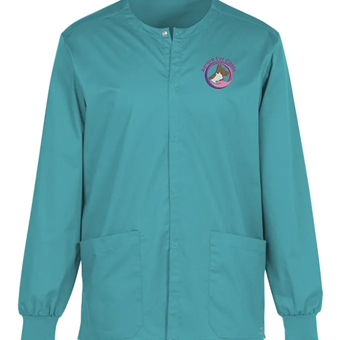 Wink Mechanical Stretch Snap Front Scrub Jacket