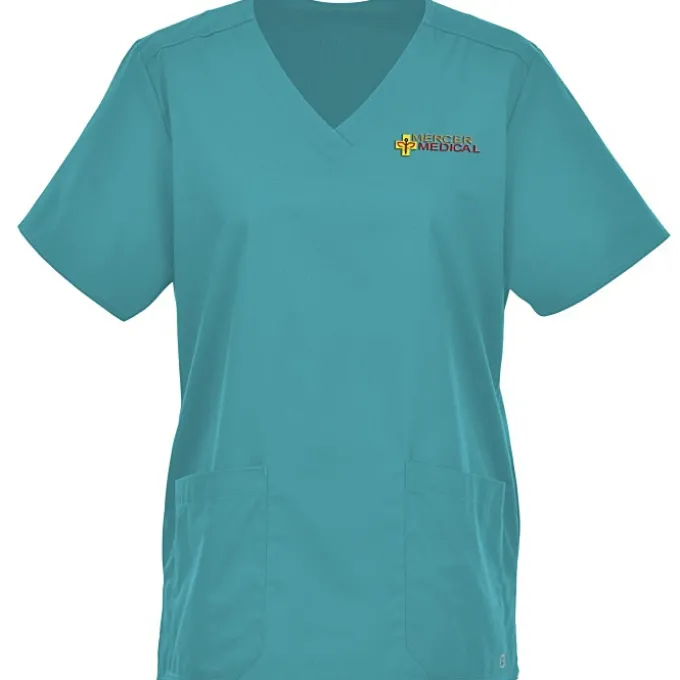 Wink Mechanical Stretch V-Neck Top - Ladies'