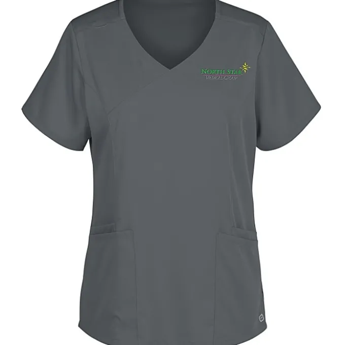 Wink Pro Flex Mock Wrap Top - Ladies'